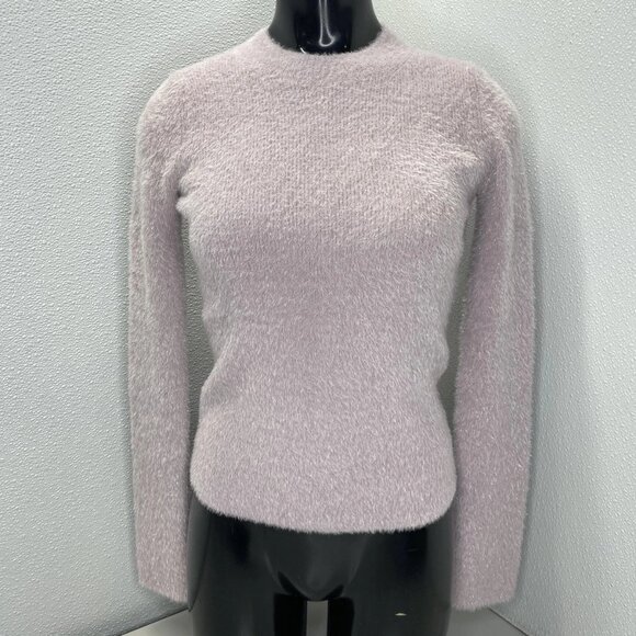 Vince Women's Metallic Eyelash Pullover Sweater – Size XS – Orchid Stone Pink - Picture 1 of 10